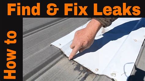 metal sheet leak repair|fixing metal roof repair.